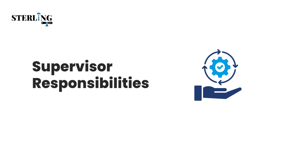 Supervisor Responsibilities